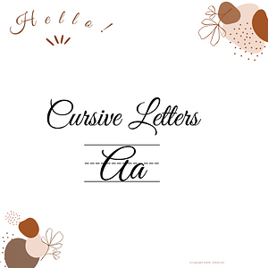 Ambiki - Cursive Letters and Hello Motif Letter papers