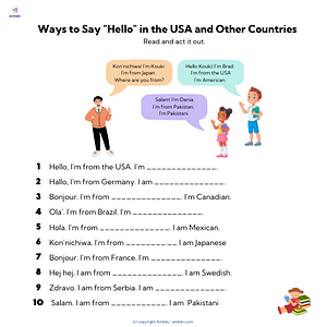 Ambiki - Ways to say Hello in the USA and in other countries.