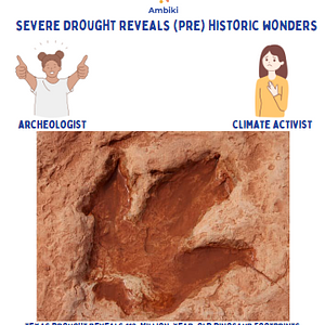 Ambiki - Dino footprints cover
