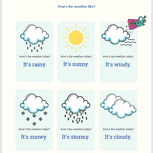 Ambiki - Weather Vocabulary and Writing